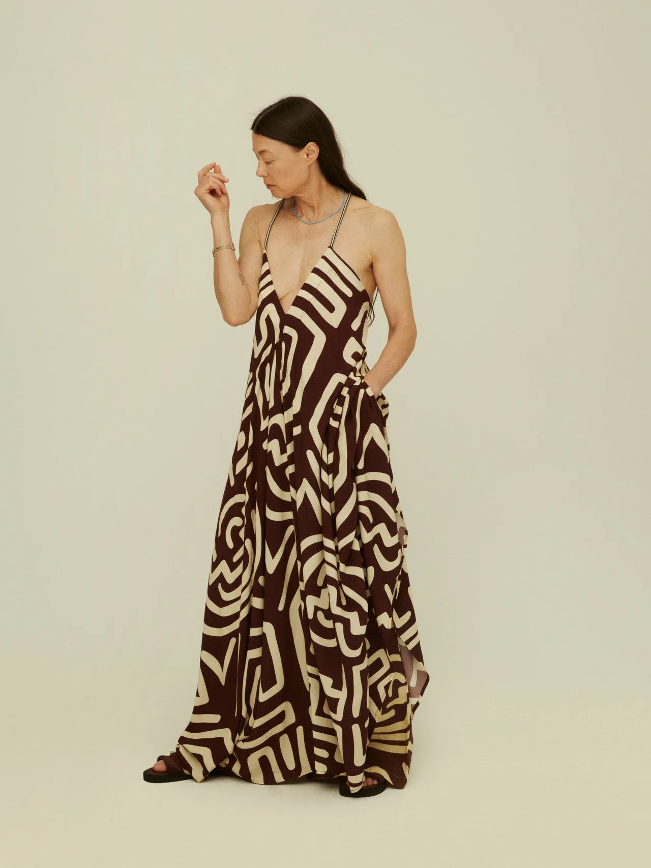 Sea Salt Viscose Dress (Kalahara)
